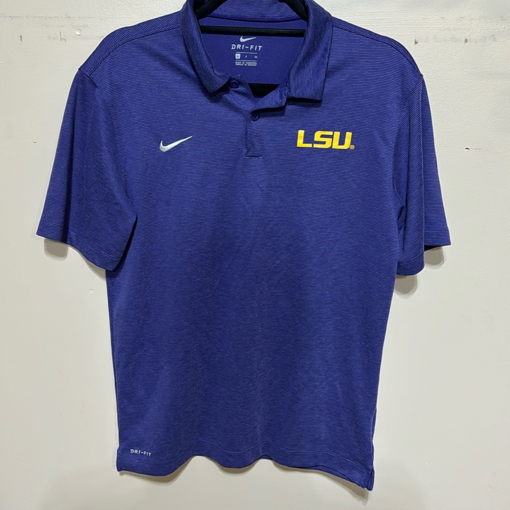 LSU Nike Dri Fit Polo size small